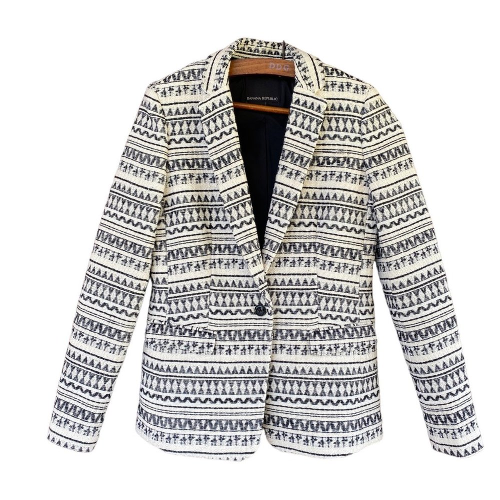 Banana Republic B/W Blazer